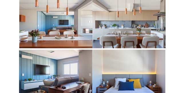 Projeto do TRIA Arquitetura leva funcionalidade ao apartamento do jovem casal