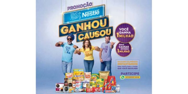 Nestlé une causas relevantes e lança promoção ‘Ganhou, Causou’