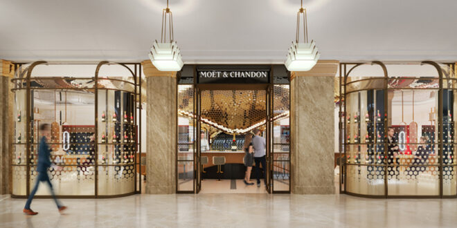 Moët & Chandon abre seu maior bar de champanhe independente na Europa na icônica Harrods