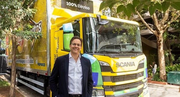 PepsiCo recebe primeiro Caminhão Elétrico Semipesado da Scania