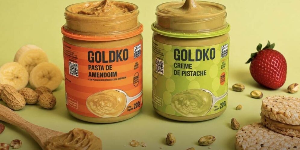 GoldKo amplia linha de potes com cremes de pistache e amendoim sem adição de açúcares